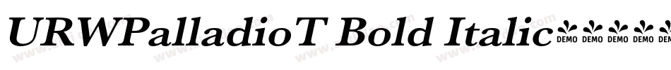 URWPalladioT Bold Italic字体转换